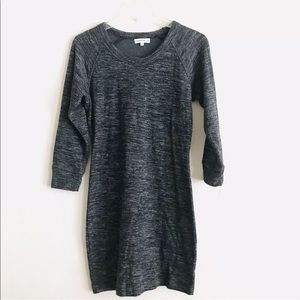 Aritzia Community heather gray sweater dress